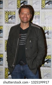 San Diego, CA - July 22, 2018: Misha Collins from The CW’s Supernatural arrives at Comic Con 2018 in San Diego, CA.