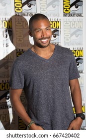 San Diego, CA - July 25, 2014:  Charles Michael Davis of The CW’s The Originals arrives at Comic Con 2014 in San Diego, CA.