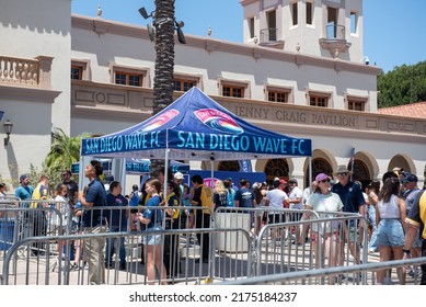 San Diego, CA - July 3, 2022: Fans Attend A San Diego Wave FC Game At Torero Stadium