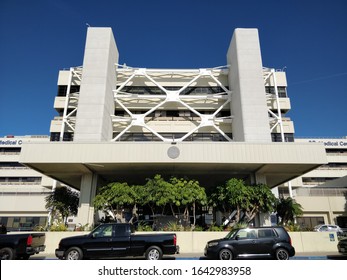 San Diego, CA / USA - February 11 2020: The Exterior Of The Main San Diego Veterans Administration Building.