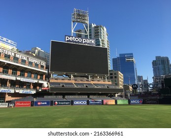 San Diego, CA USA - May 13, 2022: View of baseball stadium Petco Park, seen from the inside