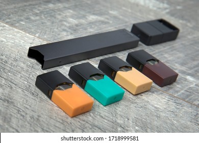 San Diego, CA / USA - Oct 10th 2019: Juul Labs, Inc.is An Electronic Cigarette Company. It Packages Nicotine Salts From Leaf Tobacco Into One-time Use Cartridges. 