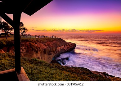 San Diego California, La Jolla Cove Sunset, USA