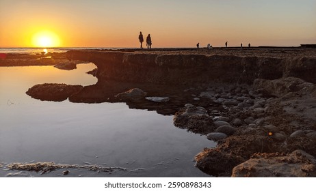 San Diego California north county Encinitas area coastline. Waves, surfers, sunset silhouettes, beaches, tide pools, palm trees, clouds and rock abstractions!