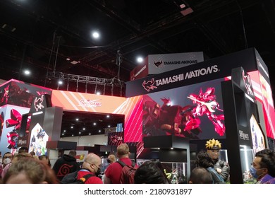 San Diego, California, USA - July 20 2022: Tamashii Nations Toy Booth At The San Diego Comic Con International 2022.
