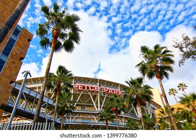 San Diego, California, USA-01 March 2015：The Petco Park Baseball Stadium, Home Of The San Diego Padres MLB Team