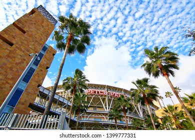 San Diego, California, USA-01 March 2015：The Petco Park Baseball Stadium, home of the San Diego Padres MLB team
