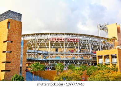 San Diego, California, USA-01 March 2015：The Petco Park Baseball Stadium, Home Of The San Diego Padres MLB Team