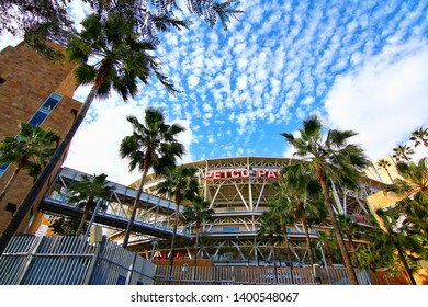 San Diego, California, USA-01 March 2015：Petco Park Stadium, home of the Padres baseball team in San Diego. Petco Park is an open-air ballpark in downtown San Diego, California
