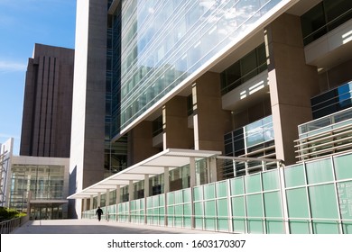 SAN DIEGO, CALIFORNIA/USA - JANUARY 8, 2017:  The U.S. District Court, Southern District of California building, a federal court in the Ninth Circuit, housing  courtrooms, judges chambers and offices.