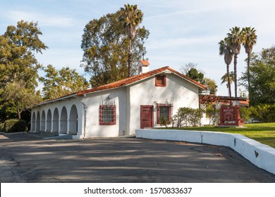 SAN DIEGO, CALIFORNIA/USA - MARCH 31, 2018:  Santa Margarita Ranch House On Marine Corps Base Camp Pendleton, Which Served As Living Quarters For Commanding Generals Stationed At The Base From 1947.