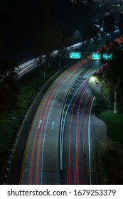 San Diego Freeway Light Trails