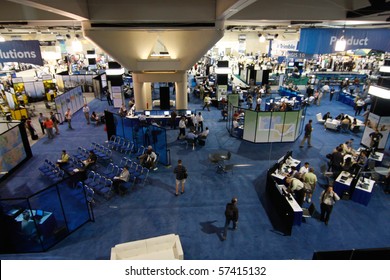 SAN DIEGO - JULY 14: ESRI (Environmental Systems Research Institute) User Convention Trade Floor. July 14, 2010 In San Diego California