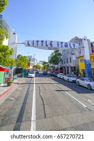 San Diego Little Italy - SAN DIEGO / CALIFORNIA - APRIL 21, 2017