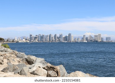 San Diego Skyline From Harbor Island 