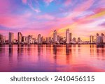 San Diego Skyline Sunset Bay