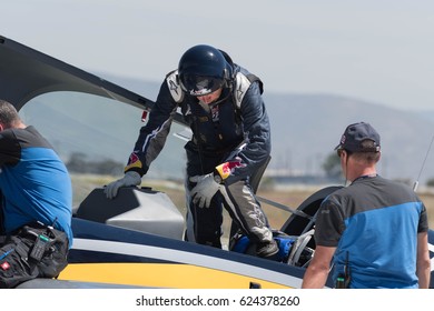 San Diego, USA - April 16, 2017: Red Bull Air Race Pilot During The Red Bull Air Race World Championship.