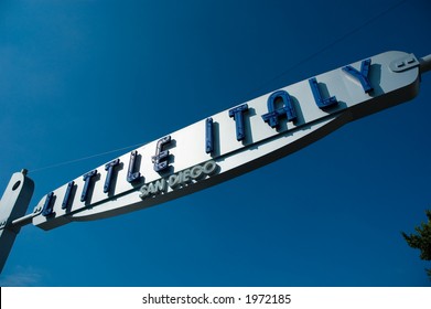 San Diego's Little Italy Sign