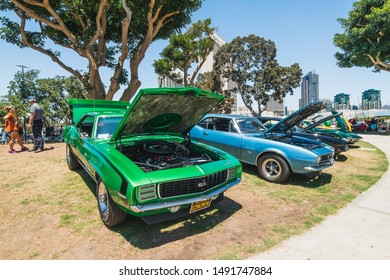 San Diego/USA - August 11, 2019
Main Street America Corvette Car Show In Marina Park North - Seaport Village In San Diego, California