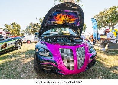 San Diego/USA - August 11, 2019
Main Street America Corvette Car Show In Marina Park North - Seaport Village In San Diego, California