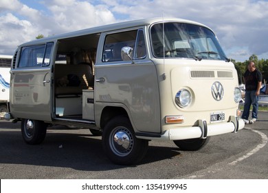 San Fernando, Buenos Aires/ Argentina. March 3rd 2013. A White Volkswagen Van. Third South American Meeting Of Volkswagen Vehicles Cooled By Air Or Derivatives.