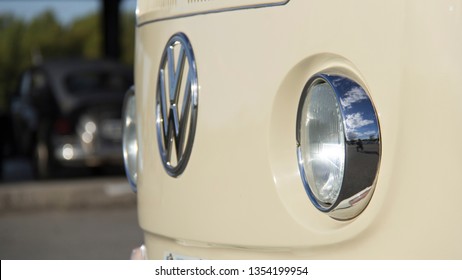 San Fernando, Buenos Aires/ Argentina. March 3rd 2013. Detail Of A White Volkswagen Van. Third South American Meeting Of Volkswagen Vehicles Cooled By Air Or Derivatives.