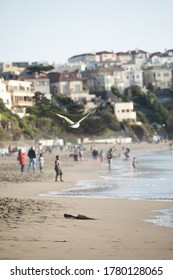 San Francisco Baker Beach On A July 18, 20202 During COVID