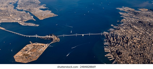 San Francisco Bay Area Aerial View - Powered by Shutterstock