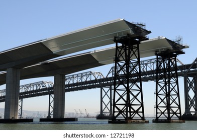 The San Francisco Bay Bridge, Existing And New Under Construction Spans