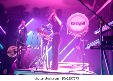 SAN FRANCISCO, CA - ARPIL 4, 2018: Echosmith In Concert At The Regency Ballroom In San Francisco, CA