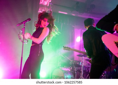 SAN FRANCISCO, CA - ARPIL 4, 2018: Echosmith In Concert At The Regency Ballroom In San Francisco, CA