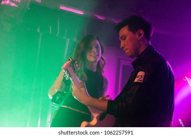 SAN FRANCISCO, CA - ARPIL 4, 2018: Echosmith In Concert At The Regency Ballroom In San Francisco, CA