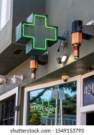 San Francisco, CA AUGUST 31, 2019: The Green Cross dispensary cannabis store location