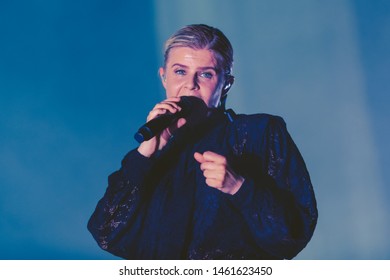 SAN FRANCISCO, CA – JULY 25, 2019: Robyn Performs At Bill Graham Civic Auditorium In San Francisco.