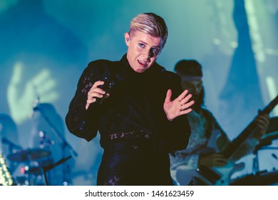 SAN FRANCISCO, CA – JULY 25, 2019: Robyn Performs At Bill Graham Civic Auditorium In San Francisco.