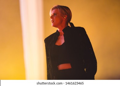 SAN FRANCISCO, CA – JULY 25, 2019: Robyn Performs At Bill Graham Civic Auditorium In San Francisco.