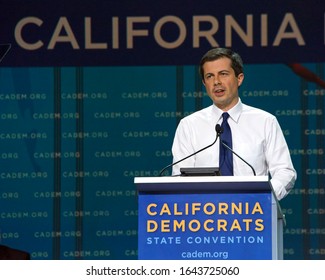 San Francisco, CA - June 01, 2019: Presidential Candidate Pete Buttigieg, Mayor Of South Bend Indiana, Speaking At The Democratic National Convention At Moscone Center In San Francisco, CA