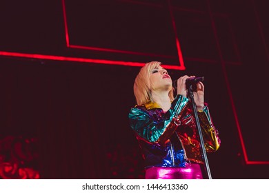 SAN FRANCISCO, CA – JUNE 28, 2019: Carly Rae Jepsen Plays At Bill Graham Civic Auditorium In San Francisco For Her Dedicated Tour. 