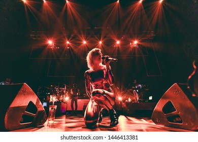 SAN FRANCISCO, CA – JUNE 28, 2019: Carly Rae Jepsen Plays At Bill Graham Civic Auditorium In San Francisco For Her Dedicated Tour. 