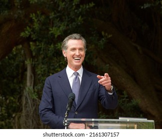 San Francisco, CA - May 27, 2022: Governor Gavin Newsom At The California And New Zealand Partner To Advance Global Climate Leadership Press Conference.