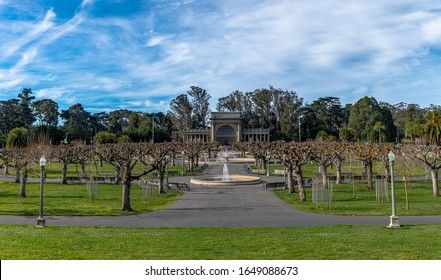 San Francisco, Ca. music concourse in Golden Gate Park and fountains on in the park on a beautiful day - Shutterstock ID 1649088673