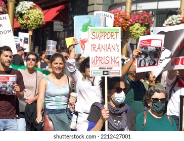 San Francisco, CA - Oct 8, 2022: Participants In Rise Up For Abortion BayArea Organized Women's Reproductive Rights March Through The Streets In San Francisco.
