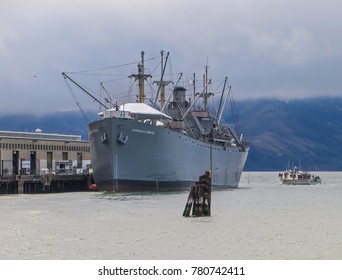 San Francisco, CA USA - 08/07/2013 - San Francisco, CA USA - San Francisco Pier 45 SS Jeremiah Obrien Navy Ship
 
