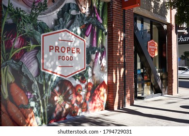 San Francisco, CA, USA - Feb 8, 2020: The Storefront Of A Proper Food Location On The Grab-and-go Breakfast And Lunch Restaurant Chain In San Francisco, California.