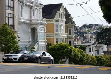 San Francisco, CA  USA - Jun 2022: Street Corner In San Francisco