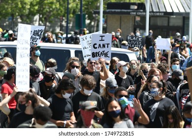 San Francisco, CA / USA - June 1 2020: People Hold Signs During SF NAACP 