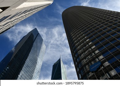 San Francisco, CA, USA - October 6, 2019: The Salesforce Tower, The Tallest Skyscraper In San Francisco, Designed By Architect César Pelli.