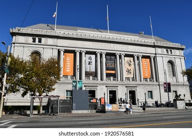 San Francisco, CA, USA - October 6, 2019: The Asian Art Museum Of San Francisco - Chong-Moon Lee Center For Asian Art And Culture.