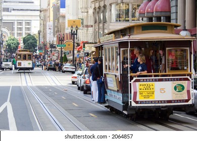 San Francisco Cable Car At Union Square