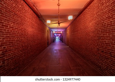 San Francisco, California - February 23, 2019: Basement Of Vaults In The Old San Francisco Mint.